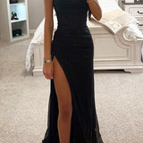 Robe Longue Bustier à Fente