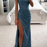 Robe Longue Bustier à Fente