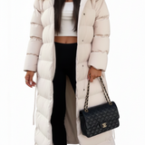 Doudoune Longue Femme à Capuche – Manteau Matelassé Chaud Hiver