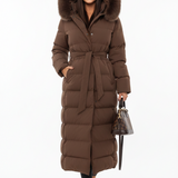 Doudoune Longue Femme à Capuche – Manteau Hiver Matelassé