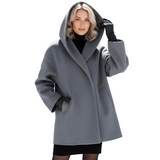 Manteau Femme Oversize à Capuche Élégant