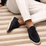 Chaussures Derby en Daim à Lacets