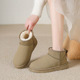 Bottes Courtes Fourrées Confort Chaleur Style Hiver