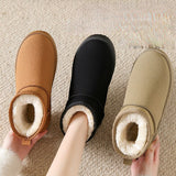 Bottes Courtes Fourrées Confort Chaleur Style Hiver