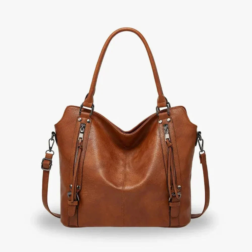 Grand sac crossbody femme en cuir vegan