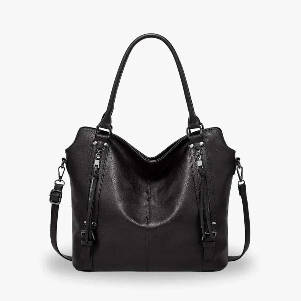 Grand sac crossbody femme en cuir vegan