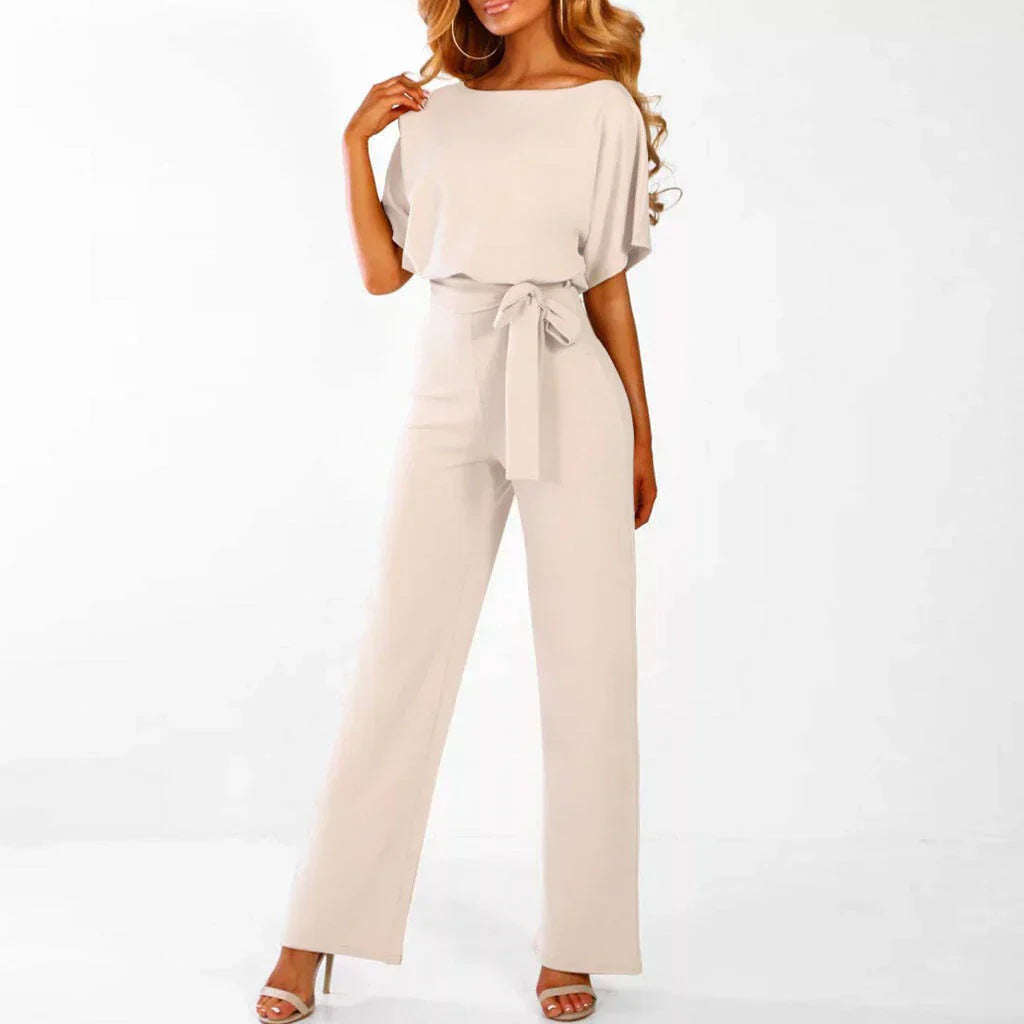 Ensemble Femme Élégant Haut Fluide et Pantalon Large Confort Chic
