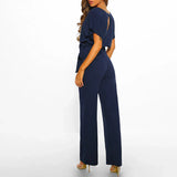 Ensemble Femme Élégant Haut Fluide et Pantalon Large Confort Chic