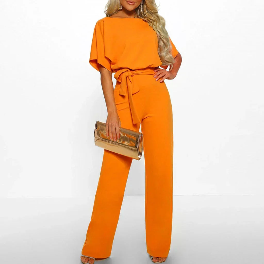 Ensemble Femme Élégant Haut Fluide et Pantalon Large Confort Chic