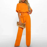 Ensemble Femme Élégant Haut Fluide et Pantalon Large Confort Chic
