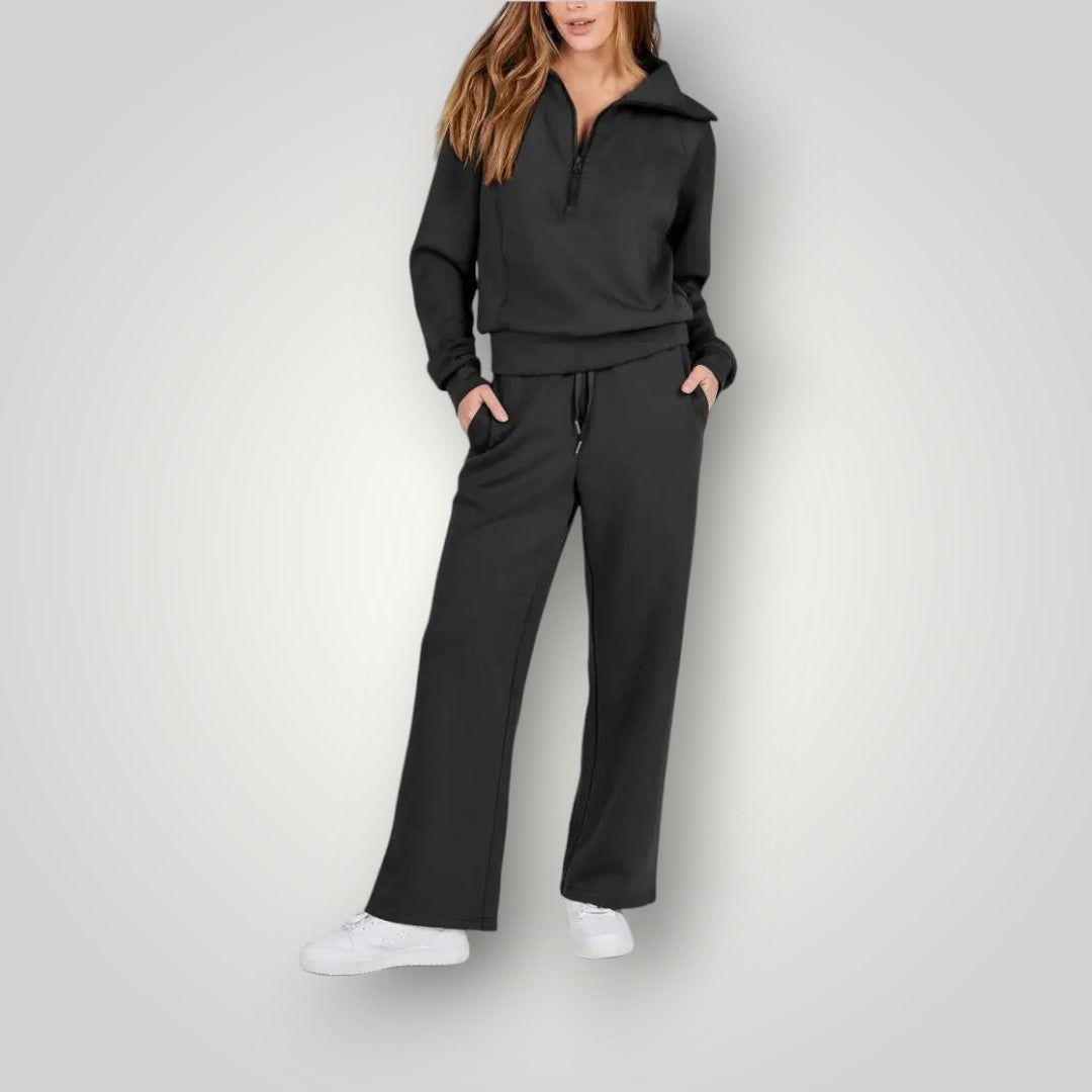 Ensemble Détente Zip Hoodie Pantalon Large Confort Premium