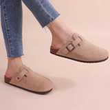 Mules Suédine à Boucle Style Minimaliste