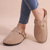 Mules Suédine à Boucle Style Minimaliste