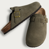 Mules Suédine à Boucle Style Minimaliste