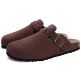 Mules Suédine à Boucle Style Minimaliste
