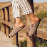 Mules Suédine à Boucle Style Minimaliste