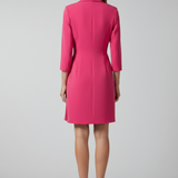 Robe blazer femme à col cranté boutonnée