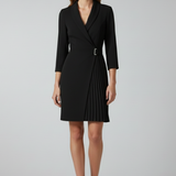 Robe blazer femme à col cranté boutonnée