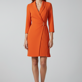 Robe blazer femme à col cranté boutonnée