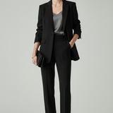 Ensemble femme blazer structuré et pantalon droit