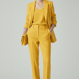 Ensemble femme blazer structuré et pantalon droit