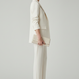 Ensemble femme blazer structuré et pantalon droit