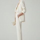 Ensemble femme blazer structuré et pantalon droit