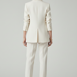 Ensemble femme blazer structuré et pantalon droit