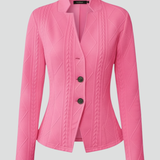 Blazer femme à col cranté et bouton unique
