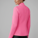 Blazer femme à col cranté et bouton unique