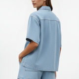 Ensemble 2 Pièces Chemise en Jean et Short