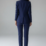 Ensemble deux pièces blazer croisé pour femme