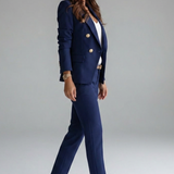Ensemble deux pièces blazer croisé pour femme