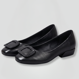 Ballerines femme en simili cuir à semelle rembourrée