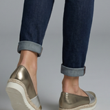 Chaussures compensées à enfiler pour femme, semelle rembourrée