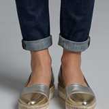 Chaussures compensées à enfiler pour femme, semelle rembourrée