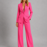 Ensemble femme blazer tailleur et pantalon large