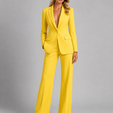 Ensemble femme blazer tailleur et pantalon large