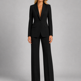 Ensemble femme blazer tailleur et pantalon large