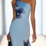 Robe Longue Automne Cérémonie En Satin Légère Femme