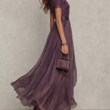 Robe Longue Printemps Élégante Femme