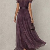 Robe Longue Printemps Élégante Femme