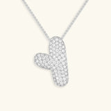 Collier à Initiale Bubble en Acier Inoxydable