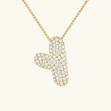 Collier à Initiale Bubble en Acier Inoxydable