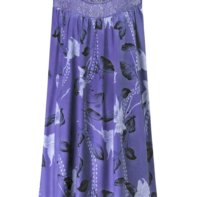 Robe Débardeur Femme Longue à Imprimé Floral
