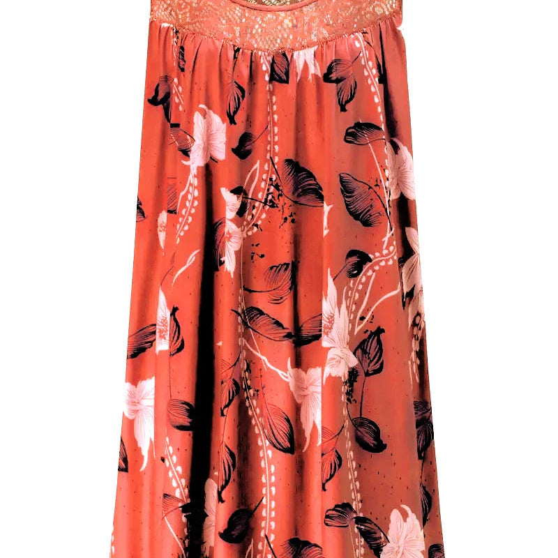 Robe Débardeur Femme Longue à Imprimé Floral