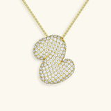 Collier à Initiale Bubble en Acier Inoxydable