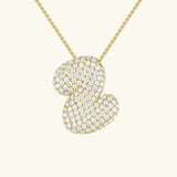 Collier à Initiale Bubble en Acier Inoxydable