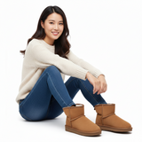 Boots Fourrées Courtes Confort Hiver Douillet