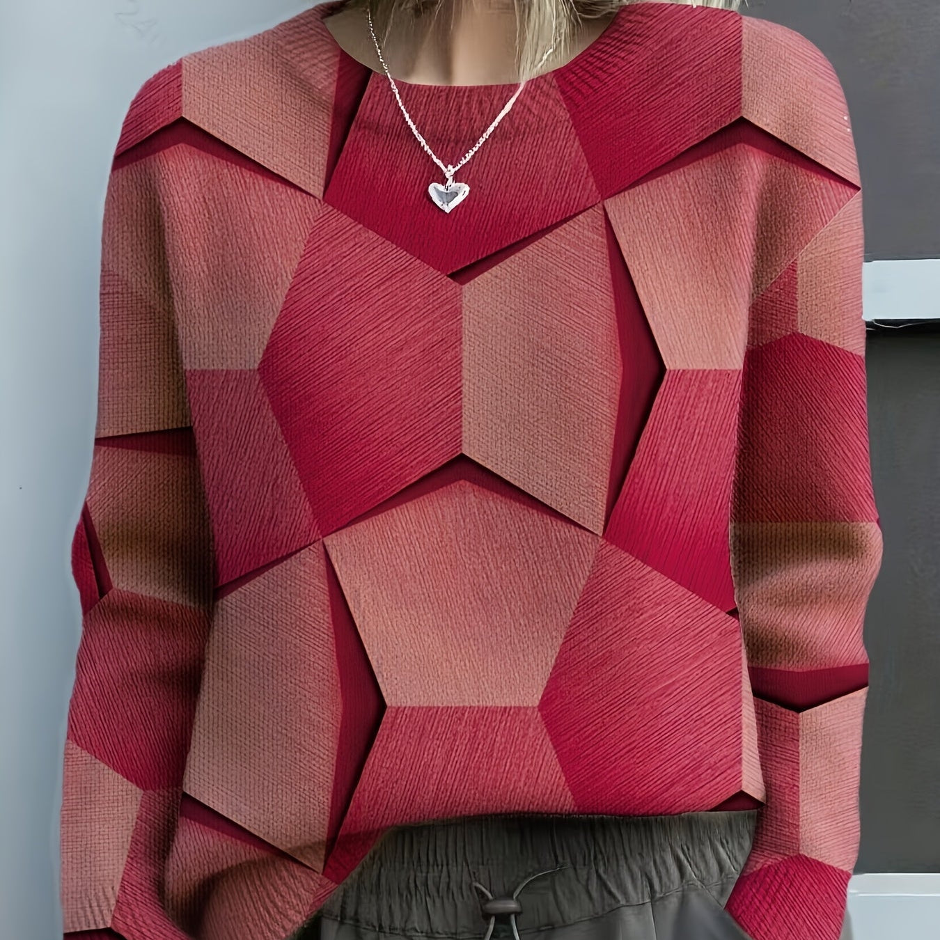 Pull Automne Vert Femme Essentiel